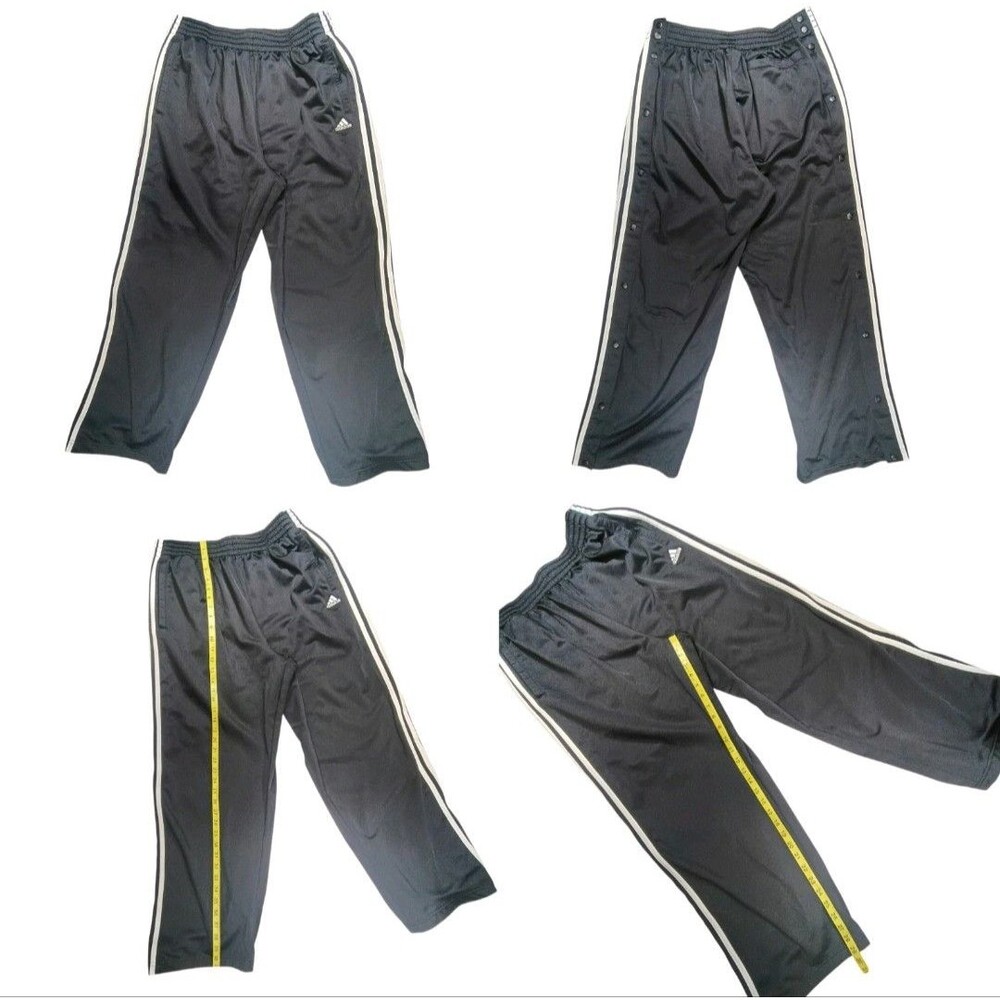 Y2K Adidas Breakaway Track Pants Men XL Black Korn Jonathan Davis Baggy Silhouet